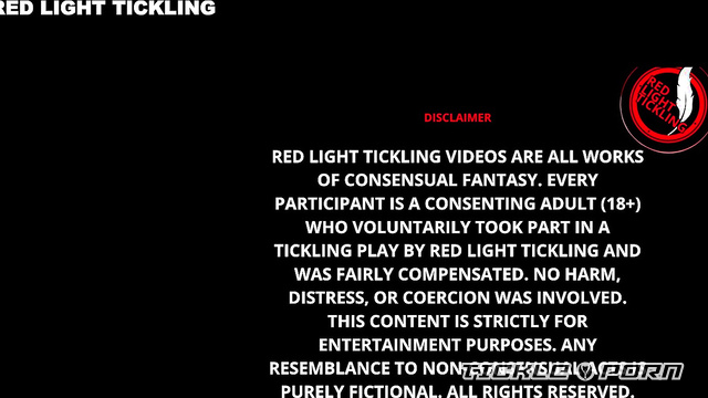 Red Light Tickling - First Time Of Ticklish Jane Restrained To The Bed