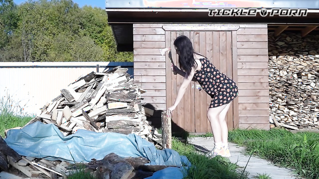 Russian Girls in Fetish - Her Arrogance Is Stripped Away: Outdoor Tickling Revenge