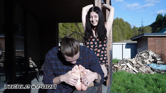 Russian Girls in Fetish - Her Arrogance Is Stripped Away: Outdoor Tickling Revenge