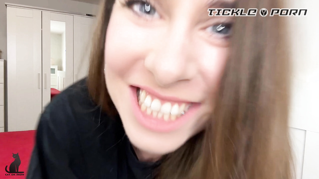 Cat on Show - Strip Poker Loss: Stepsis Teasing You & Tickles Cock POV